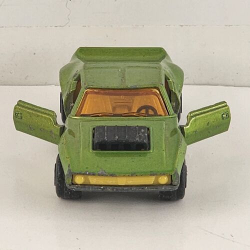 Matchbox Superfast No 9 AMX Javelin Green 1972 Orange Interior Side Doors Open