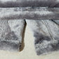 Women’s Fleece Bathrobe Turquaz Plush Soft Warm Gray Size Medium Waffle Trim NWT
