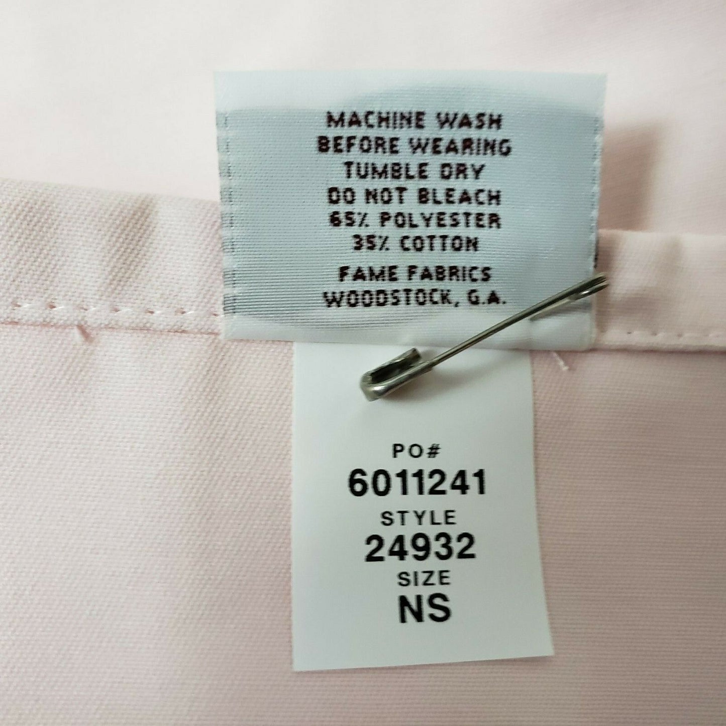 Breast Cancer Awareness Pink Ribbon Pink Bib Apron 3 Pocket 28"W x 24"L Adj Neck