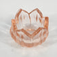 Westmoreland Pink Glass Lotus Flower Open Salt Cellar Individual Dip 1.25" Vtg
