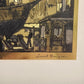 Lionel Barrymore Talio Chrome Framed Venice Prints Set of 4 Signed