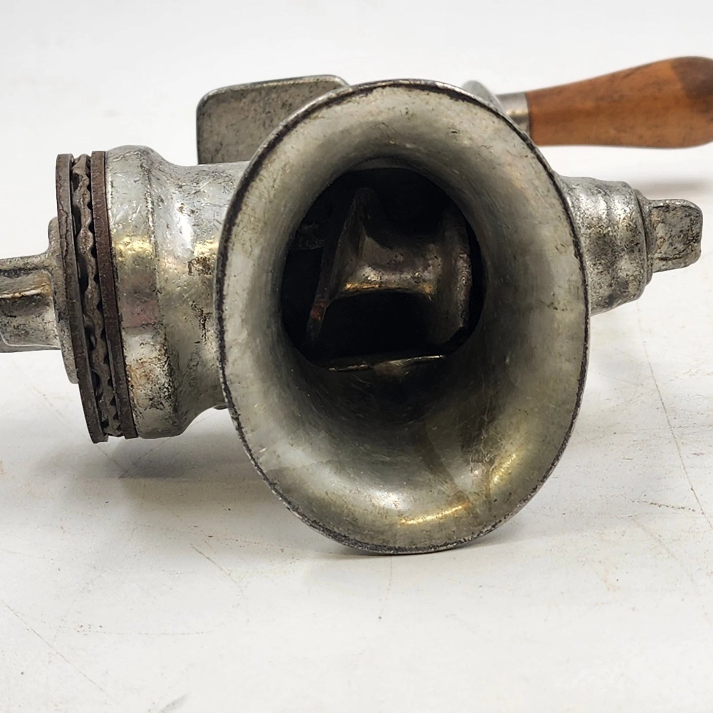 Economy No 10 Cast Iron Meat Grinder 3 Heads Hand Crank Table Clamp