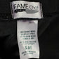 Women Chef Capri Small Black Knit Pull On Fame Fabrics Elastic Waist 28"W x 22"I