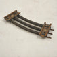 3 Model Train Curve Track Sections O Gauge 45 Degree 31" Dia Rusty 6" Long Each
