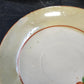Japan Porcelain Demitasse Saucers Hand Painted Floral Orange Trim 3.25" 3pc Vtg
