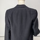 Club Classics Wool Blazer Women's 6 Black Lined Single Breasted 3-Button Pockets