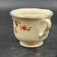 Autumn Leaf Sugar Bowl & Lid Ruffled D Hall's Superior Jewel Tea MCM Vintage