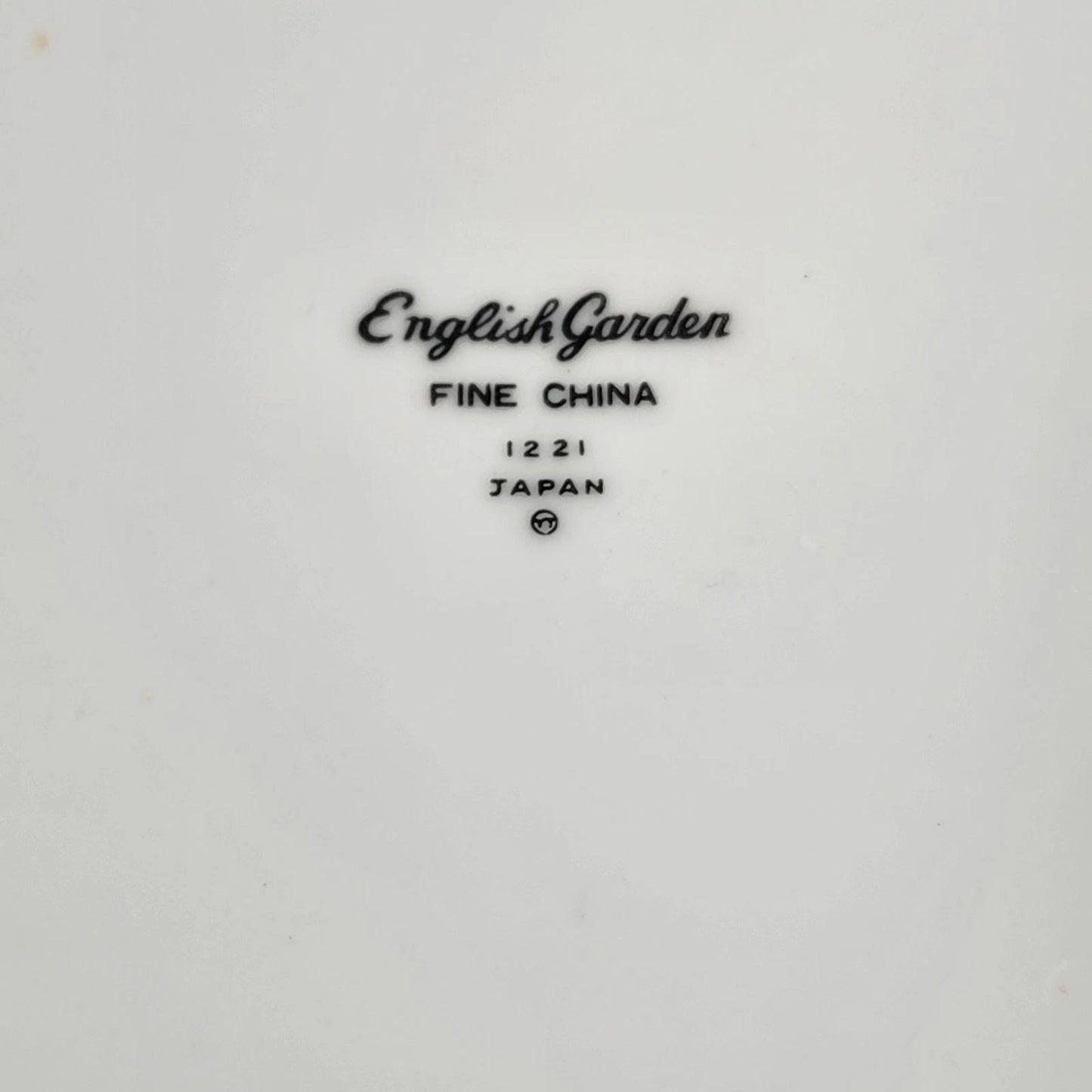 4 English Garden Dinner Plates Platinum Rim 1221 Fine China of Japan