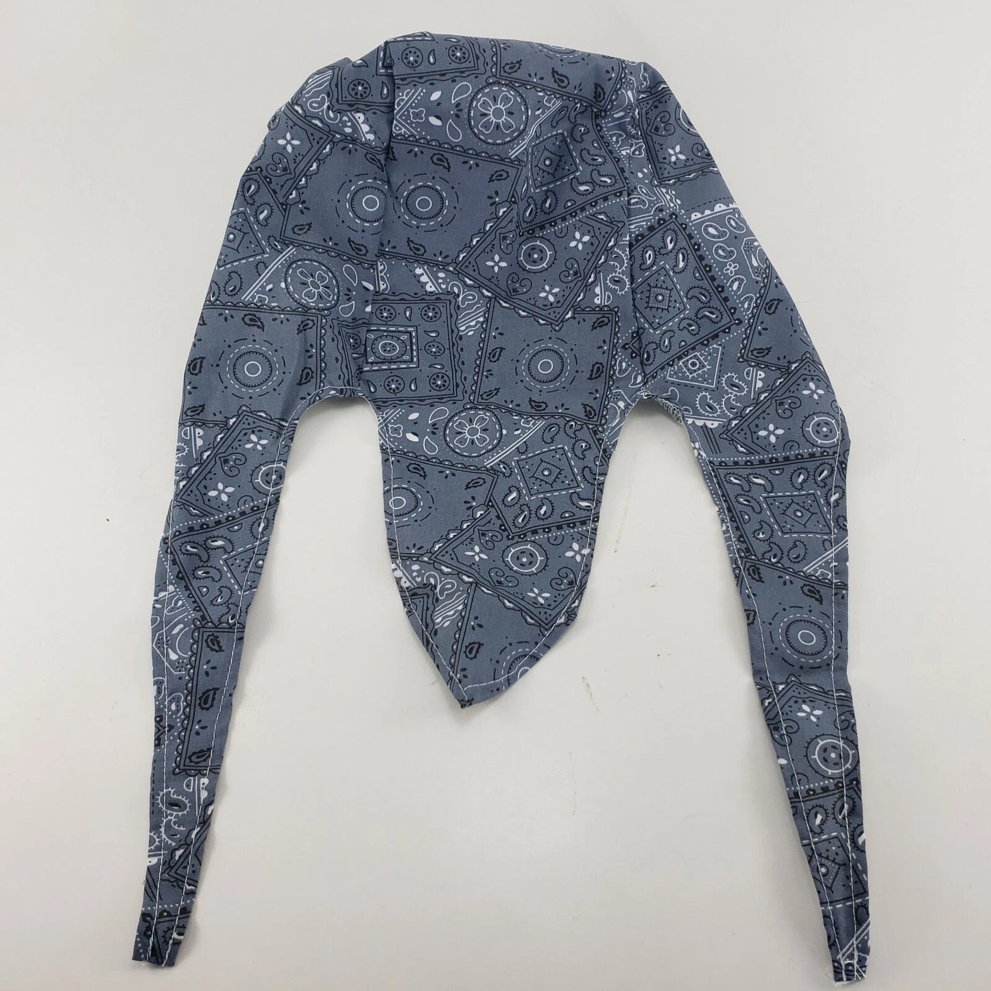 EZ Cool Cooling Du Rag Skull Cap Cowboy Blue Tie Headwrap Elastic Back