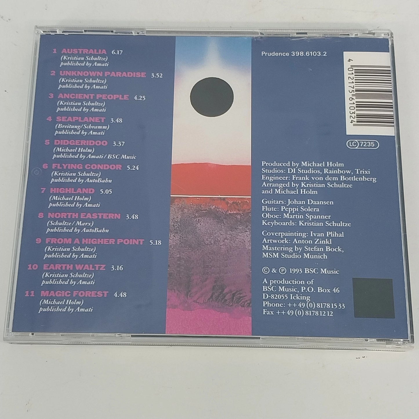 Cusco Australia CD 1993 Prudence Munich Philharmonic New Age Instrumental