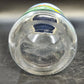 Anchor Hocking Nina Farm Scene Sheep Glass Canister Blue Lid 1982 Vintage