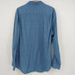 Van Heusen Traveler Plaid Button-Up Shirt Blue Men's XL 17–17.5 Long Sleeve