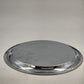 Irvinware Silver Plated Round Serving Tray 12" Etched Scroll Braided Rope Rim