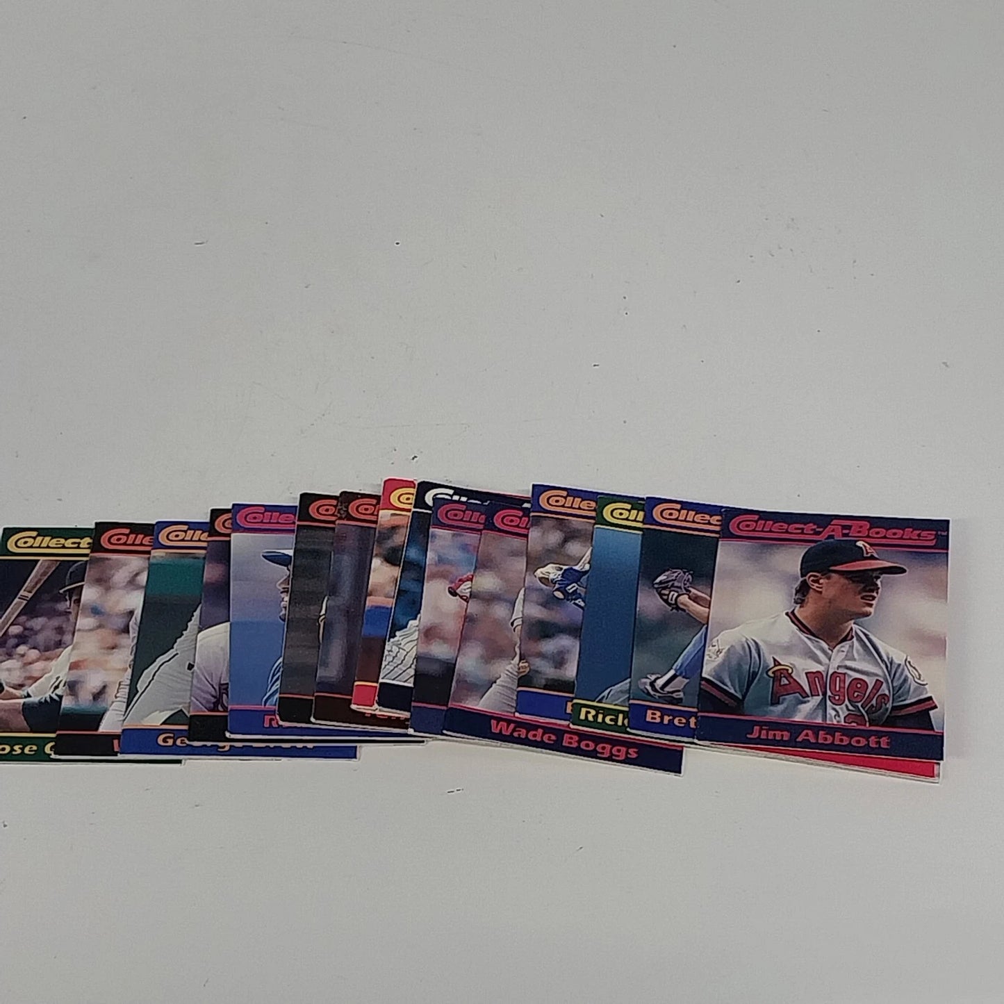 1990 Collect-A-Books Baseball Cards Lot of 15 MLB Mini Book Cards Vintage