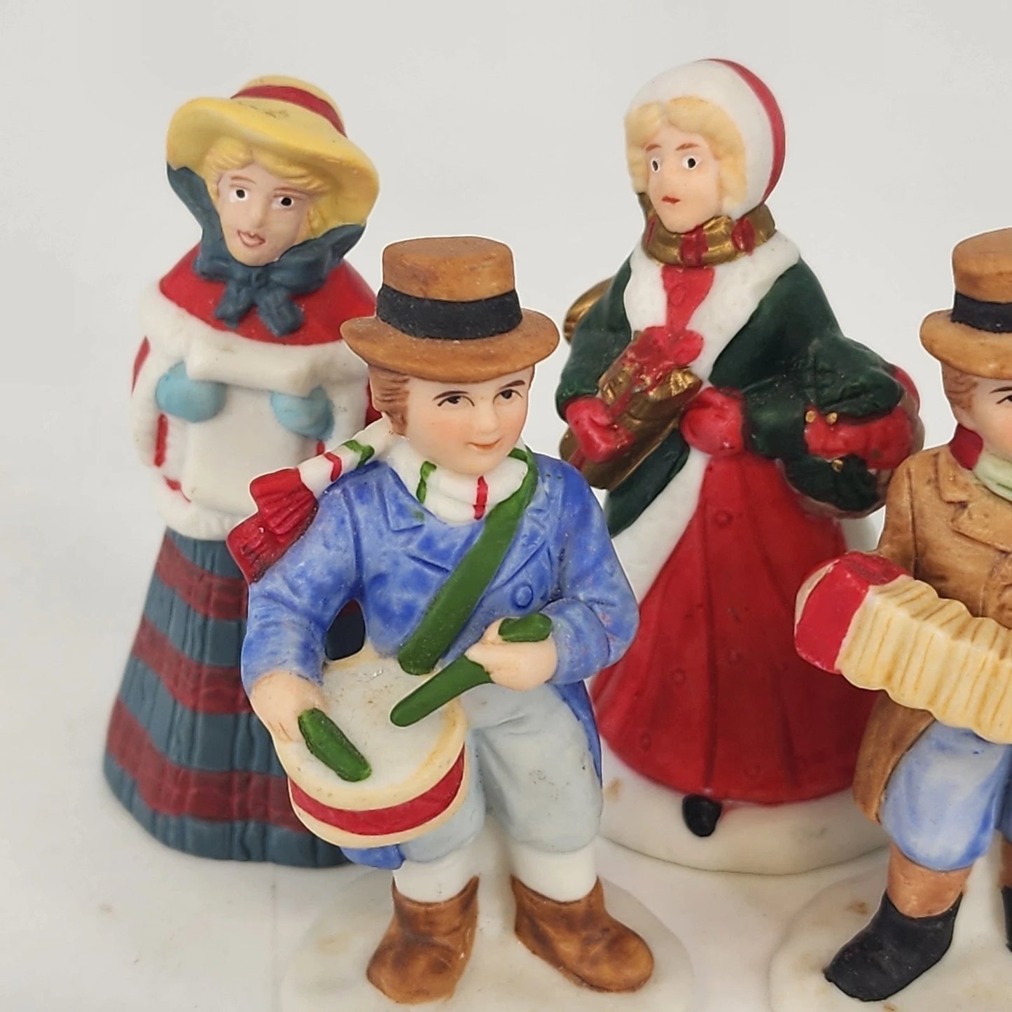 Homco Christmas Carolers Figurines Set of 5 Musicians Sri Lanka 2.5" Ceramic Vtg