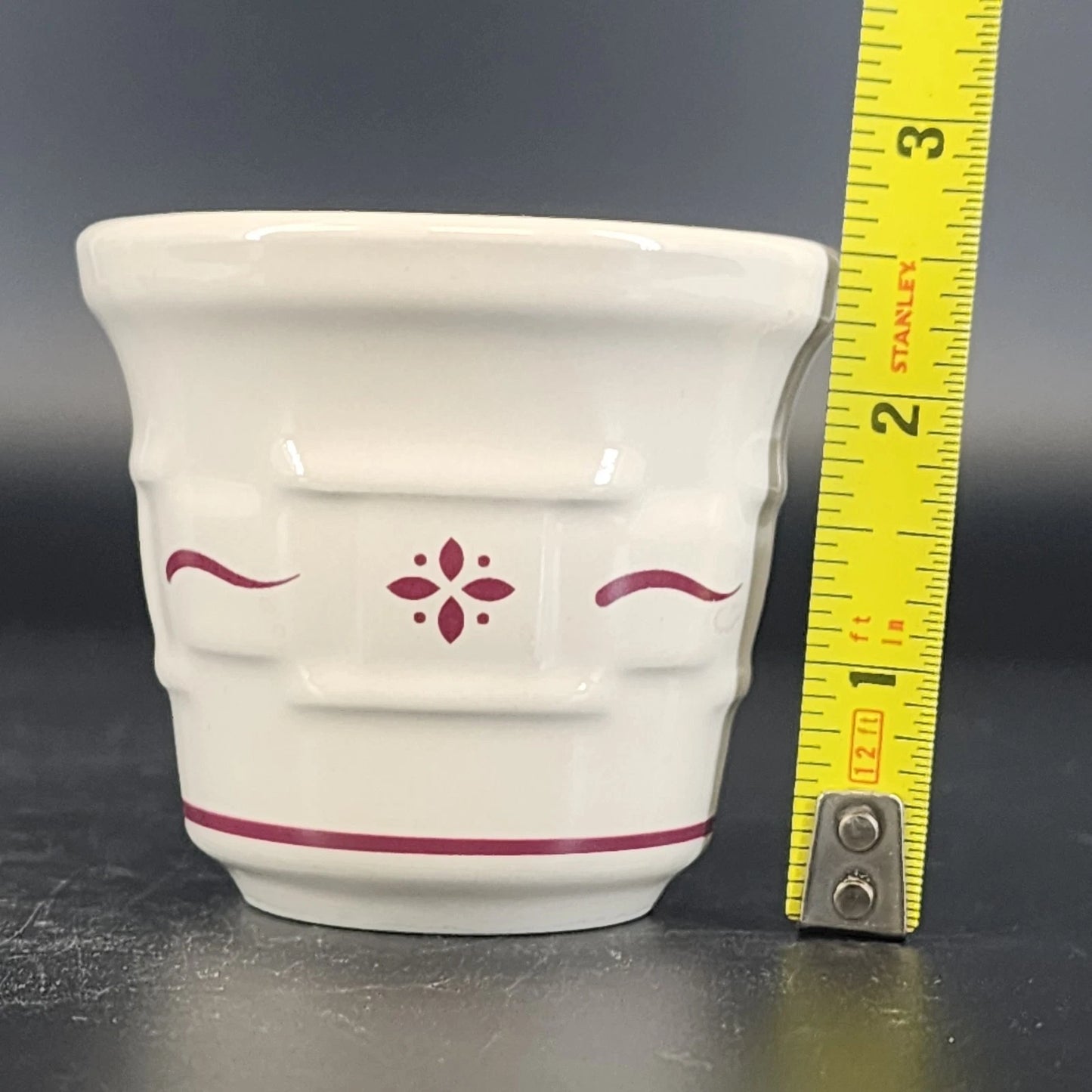 Longaberger Heritage Red Votive Cups Set 2 Pottery