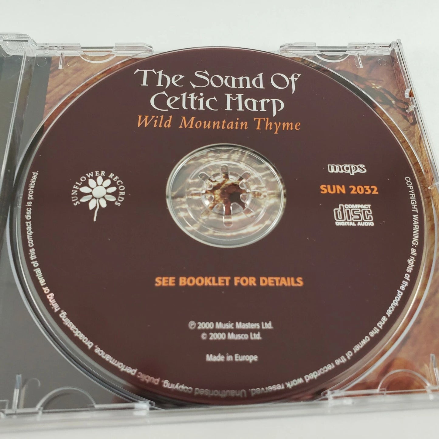 Wild Mountain Thyme The Sound of a Celtic Harp by Claire Hamilton CD 2000 UK