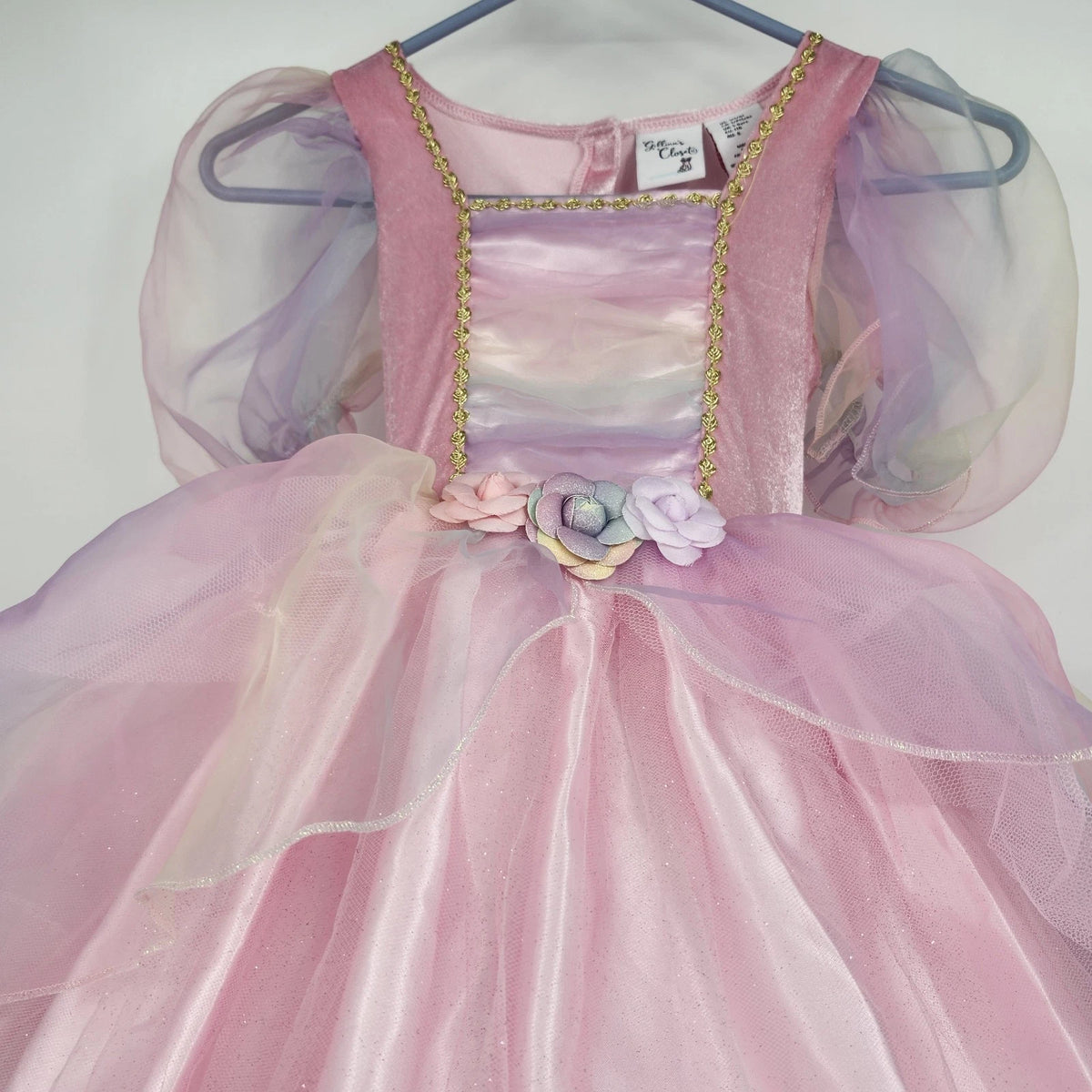 Gillian's Closet Pink Princess Costume Dress Girls Size 5/6 Tulle Floral