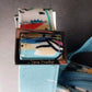 X-Large Crossbody Vera Bradley Purse Bag Beach Treasures 11" Blue Cotton Adjust