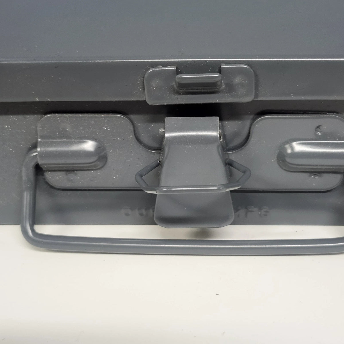 Durham MFG 211-95 Small Steel Compartment Box 12 Compartment Gray USA Hinged Lid