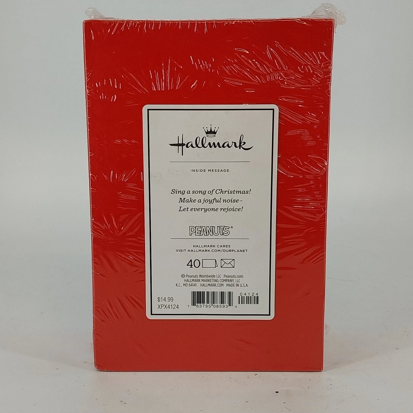 Hallmark Peanuts Gang Caroling Christmas Cards 40 Envelopes Sealed NIB Holiday