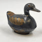 3 pcs Pewter & Brass Duck Family Large & Small Trinket Box Dish 1990s China