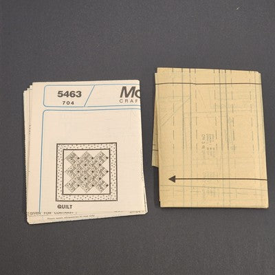 McCall's Craft 704 Vintage Sewing Pattern 1991 Uncut Beginners Quilting Package