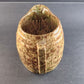 Beige & Brown Ceramic Spongeware Pitcher Morton Pottery Vintage Barrell Style