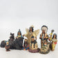 10 pc Native American Set Resin Collectible Figurines 7 People Eagle Horse Bison