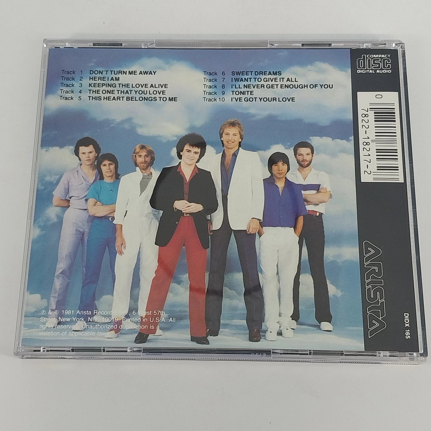 Air Supply The One That You Love CD 1981 Arista Records Soft Rock Pop Japan