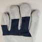 3pr Ironcat IC8 Cowhide Leather Gloves Large Rubberized Gauntlet Cuff Work