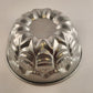 Stainless Steel Aluminum Bundt Cake Pan 8 Inches Across Vintage Impression Mold