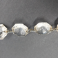 20 Pc Octagon Crystal Prism Chain Beads Glass Chandelier Candelabra Pendant 18"