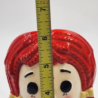 Rubens Original Raggedy Ann Ceramic Planter Vase 6" Original Japan 1976 Vintage