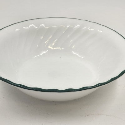Corelle Callaway Green Ivy Soup Cereal Bowl Swirl Edge 7.25"