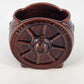 Frankoma 94B Open Sugar Bowl Wagon Wheel Brown Remember Ozark Niroga 1988 Vtg