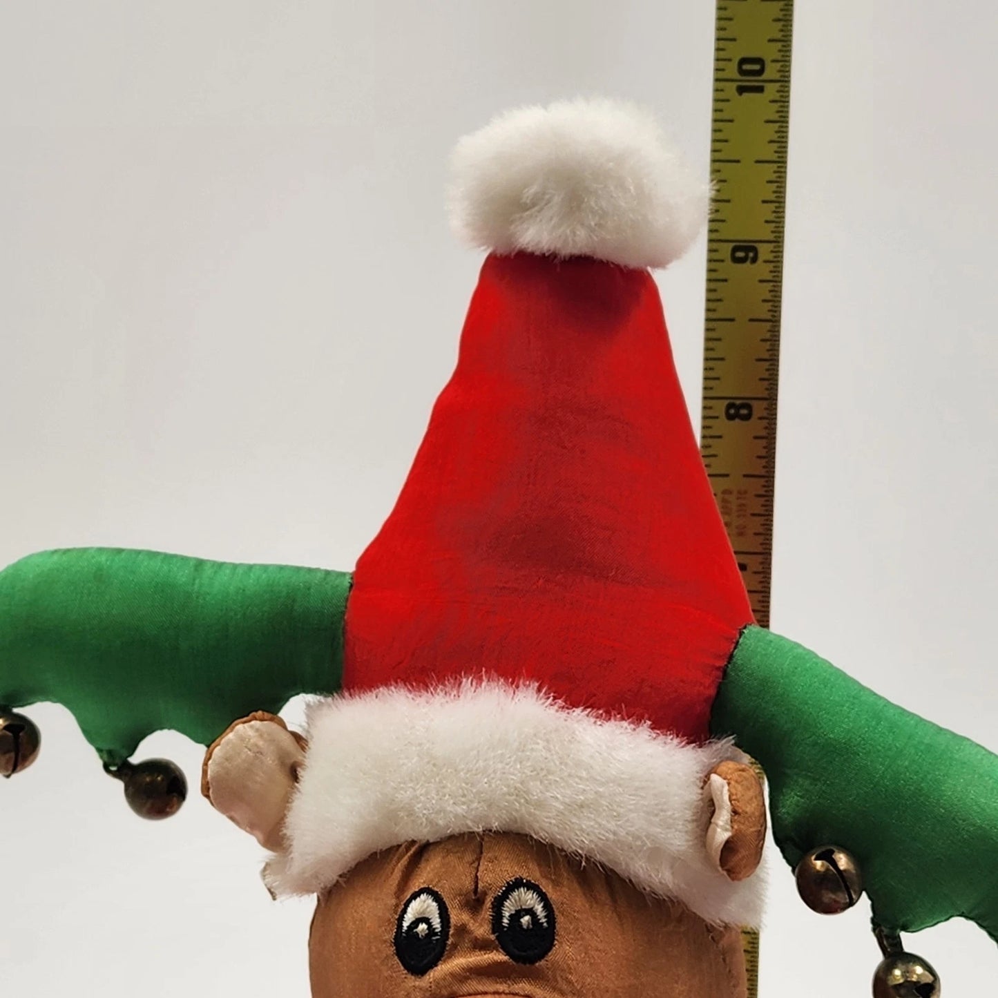 Trendmasters Reindeer Plush Santa Outfit 13" Christmas Jingle Bell Antlers 1993