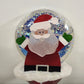 Santa Claus Christmas Night Light Glitter Snow Globe Chimney Plug In Holiday