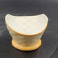 Porcelain Basket w Handle 5"h Pink Yellow Rose Bouquet 2 pcs Trinket Box Germany