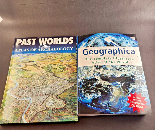 World Geography and Archaeology Hardback and Softback Lot of 2 Books