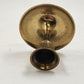 Solid Brass Gold Tone Candlestick Candle Hlder 2.5" x 3" Made in India Vintage