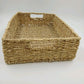 Seagrass Handwoven Storage Basket w/ Handles 18" Rectangular Metal Frame Medium