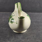 Double Spout Ceramic Ivy Leaf Pattern Oil & Vinegar Dispenser 8" Vintage Crazed