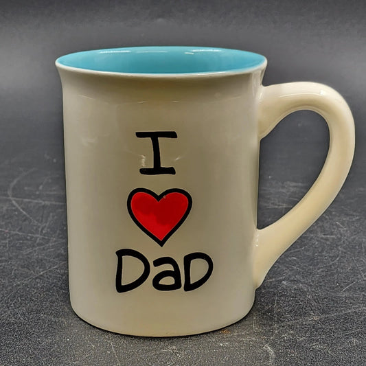I LOVE DAD Coffee Mug Our Name is Mud Lorrie Veasey 16oz Ceramic Father's Gift