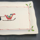 Prairie Dog Pottery Newfoundland Reindeer Sleigh Christmas Platter 14.5"