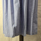 Susan Bristol Long Denim Button Skirt Size 4 Stretch Waist Pleated with Scarf