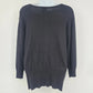 Apt. 9 Women's XL Black Sequin Embellished Button Front Long Cardigan Sweater