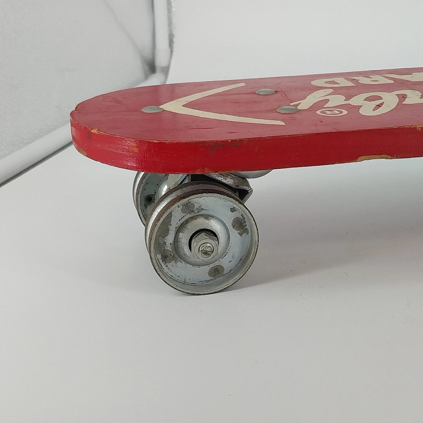 Roller Derby #10 Skateboard Metal Wheels Original Vtg 1960s Near Mint 19" x 4.5"