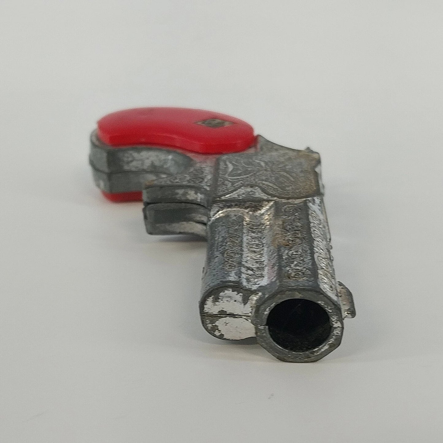 Hubley Derringer Cap Gun Replica Red Grips Die Cast Toy Pistol Vintage Western