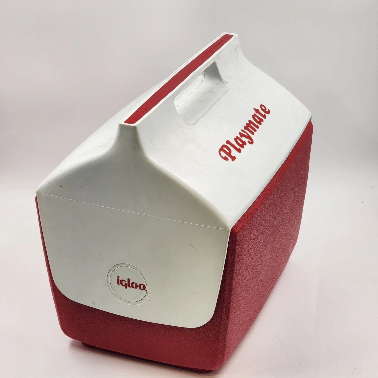 Vintage Igloo Playmate Cooler Red White Ice Chest 1979 Retro Picnic